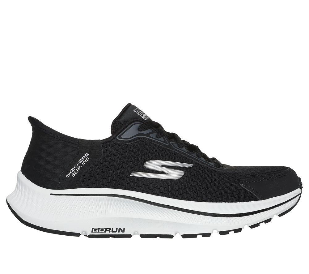 Women Skechers Slip-ins: GO RUN Consistent 2.0 - Endure Slip On Shoes Black / Silver  USA |  8941-VUPEK