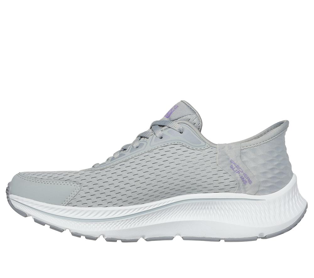 Women Skechers Slip-ins: GO RUN Consistent 2.0 - Endure Lace Up Shoes Grey / Lavender  USA |  4681-KLMDU