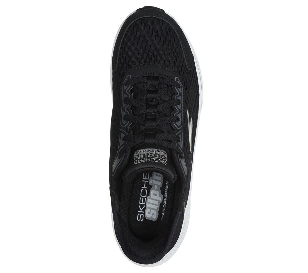 Women Skechers Slip-ins: GO RUN Consistent 2.0 - Endure Sneakers Black / Silver  USA |  0145-BNDXA