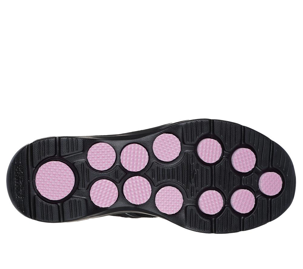 Women Skechers Slip-ins: GO WALK 7 - Ida Hands Free Slip Ins Black / Mauve  USA |  3516-THVCX