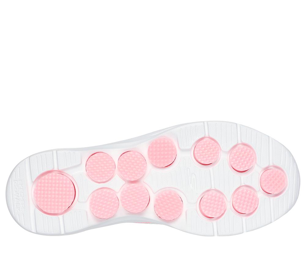 Women Skechers Slip-ins: GO WALK 7 - Mia Hands Free Slip Ins White / Pink  USA |  1735-KMSYA