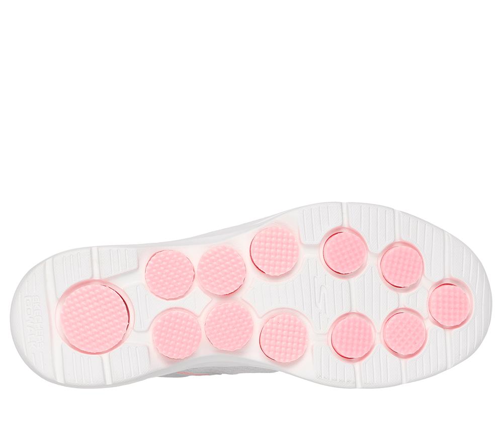 Women Skechers Slip-ins: GO WALK 7 - Valin Slip On Shoes Grey / Pink  USA |  7142-NQHRW