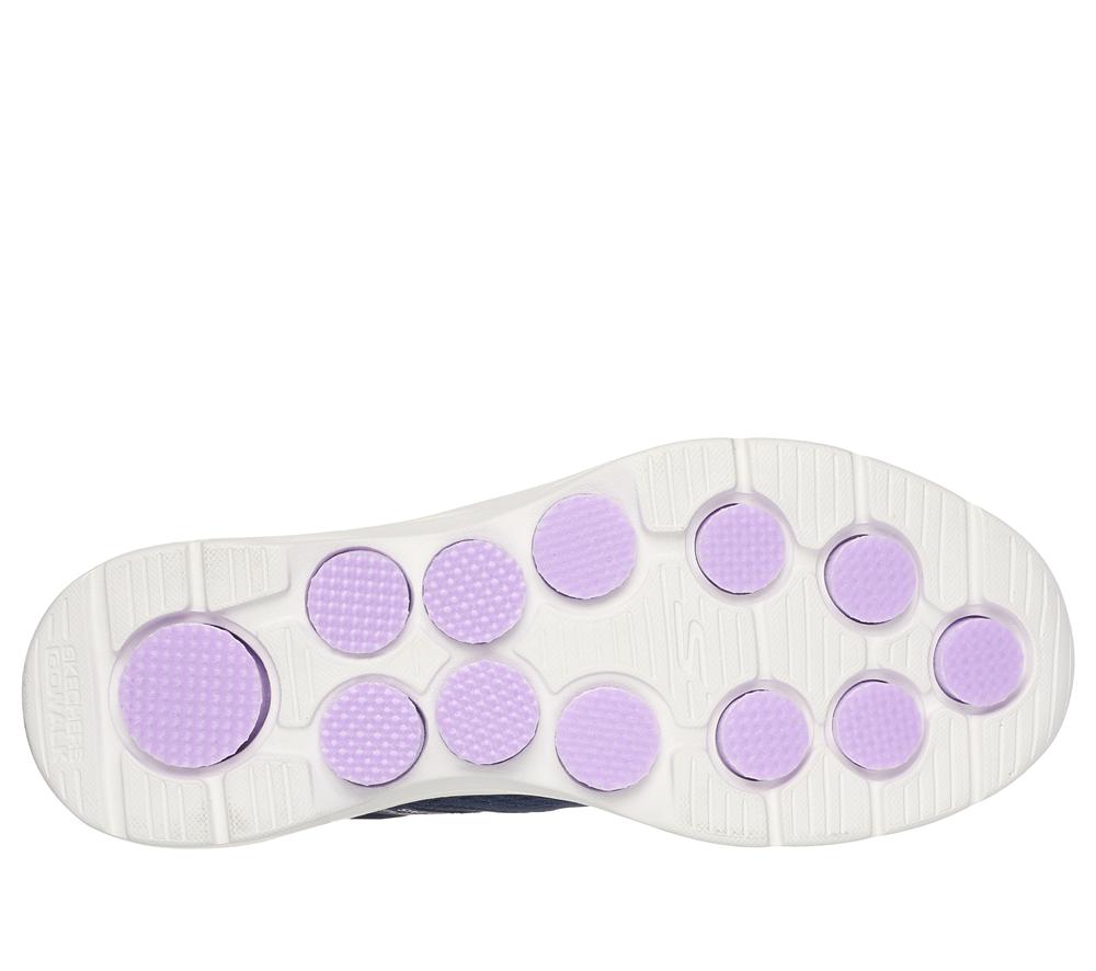 Women Skechers Slip-ins: GO WALK 7 - Valin Hands Free Slip Ins Navy / Lavender  USA |  7518-JIOVE