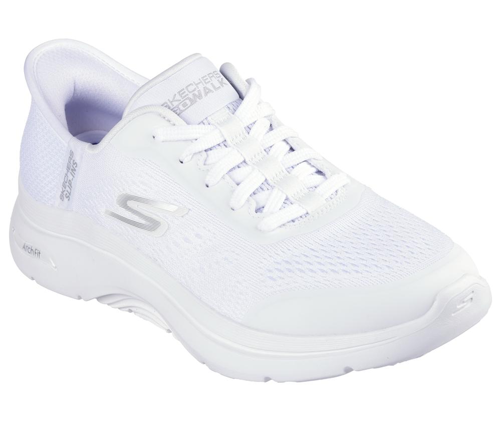 Women Skechers Slip-ins: GO WALK Arch Fit 2.0 Sneakers White  USA |  8302-ZKPNB