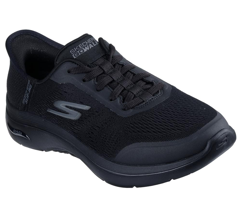 Women Skechers Slip-ins: GO WALK Arch Fit 2.0 Sneakers Black  USA |  8457-NJIVO