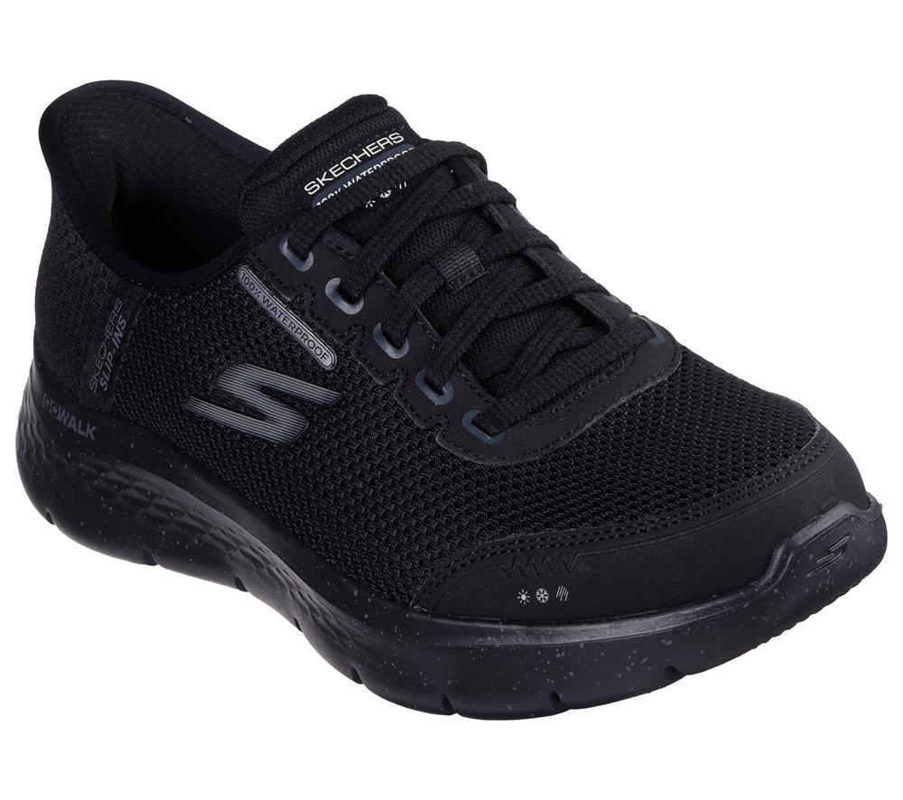 Women Skechers Slip-ins: GO WALK Flex - Clear Creek Hands Free Slip Ins Black  USA |  7259-GFOQP