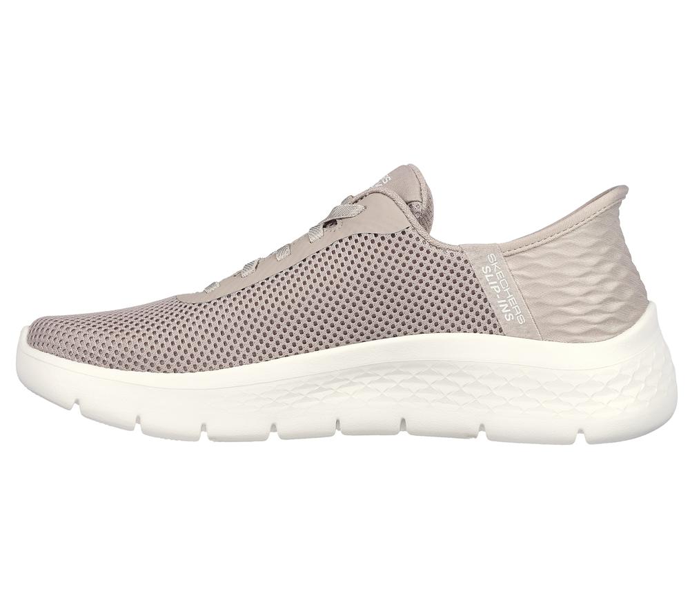 Women Skechers Slip-ins: GO WALK Flex - Grand Entry Hands Free Slip Ins Taupe Brown  USA |  6913-WCSOF