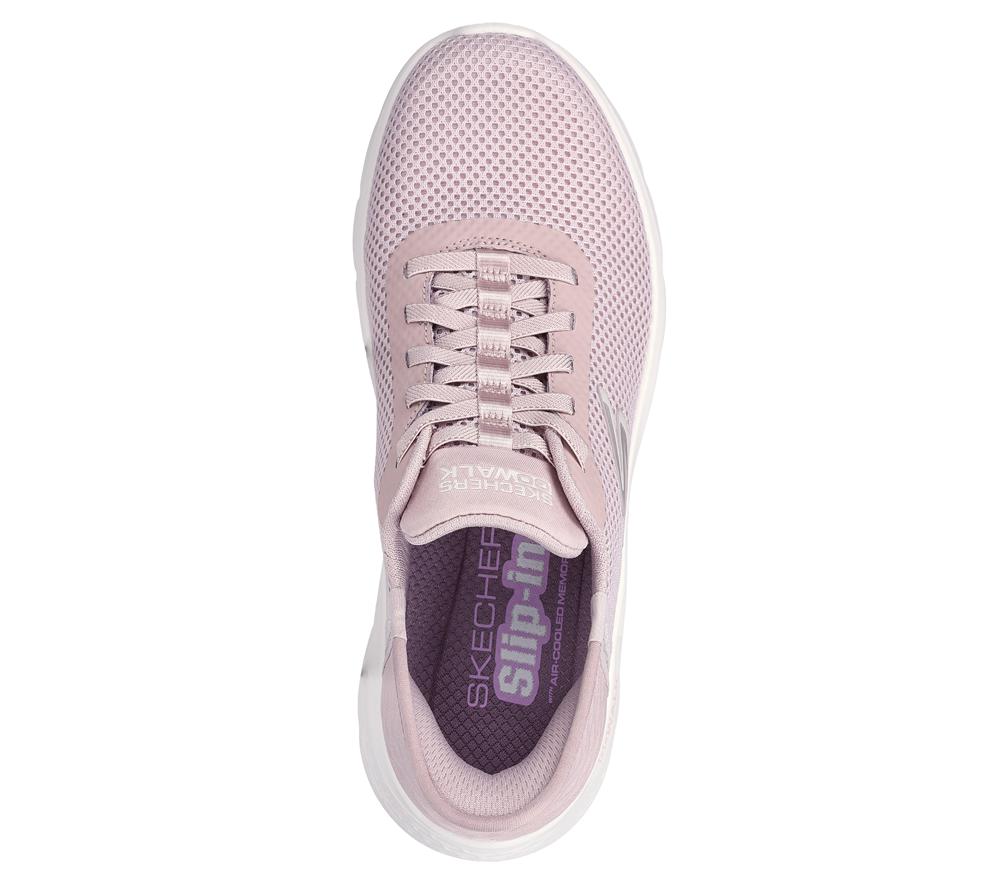 Women Skechers Slip-ins: GO WALK Flex - Grand Entry Hands Free Slip Ins Mauve Purple  USA |  5247-GNWDY