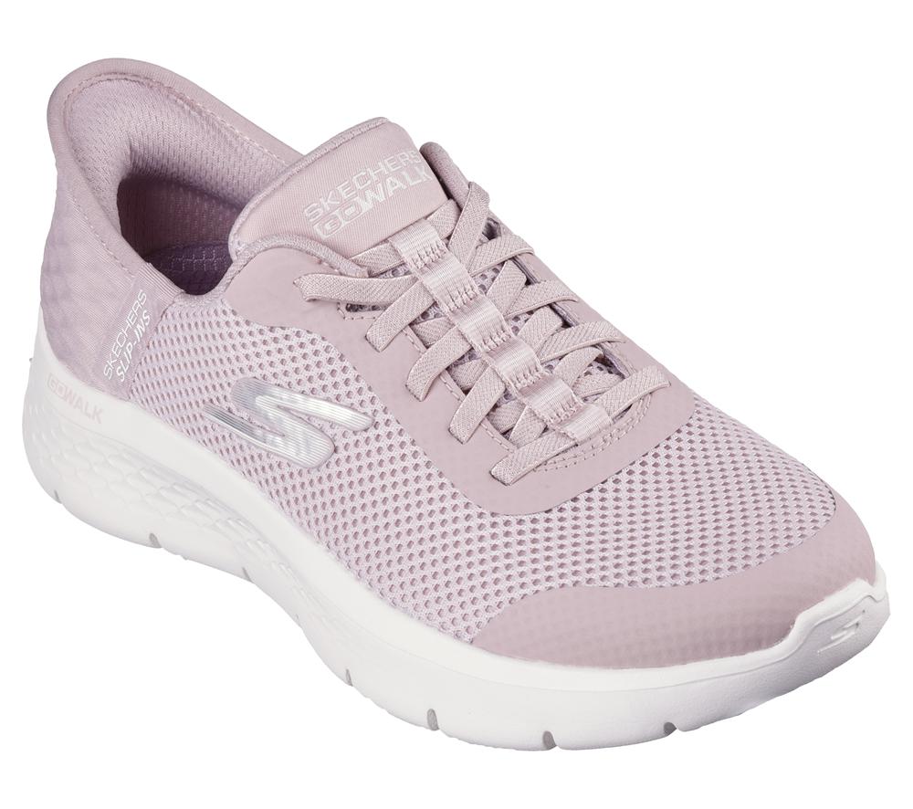 Women Skechers Slip-ins: GO WALK Flex - Grand Entry Hands Free Slip Ins Mauve Purple  USA |  5247-GNWDY