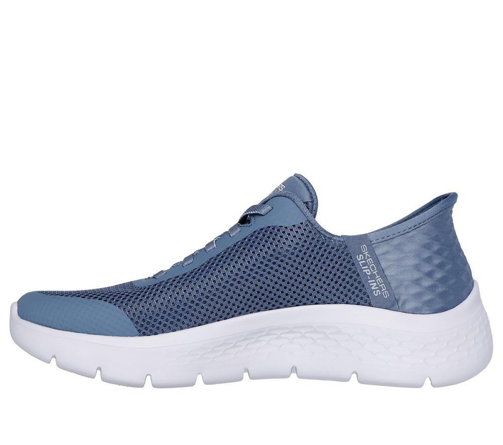 Women Skechers Slip-ins: GO WALK Flex - Grand Entry Hands Free Slip Ins Blue  USA |  6401-JYANE