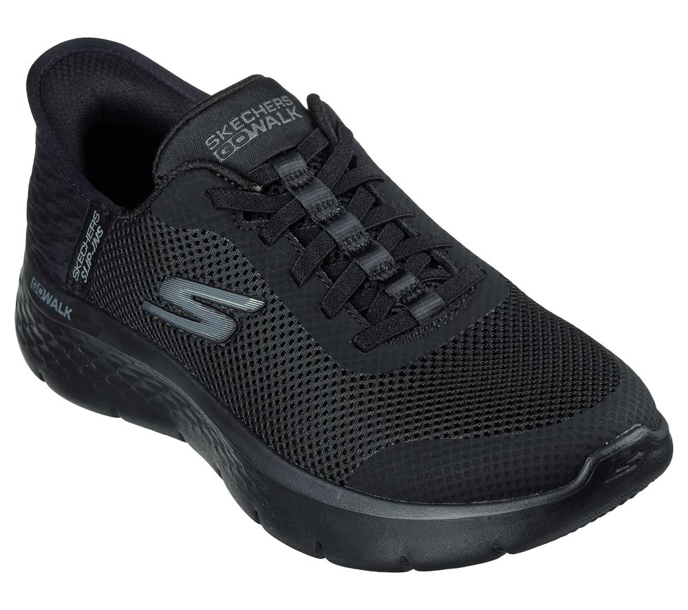 Women Skechers Slip-ins: GO WALK Flex - Grand Entry Hands Free Slip Ins Black  USA |  4193-XWAGH