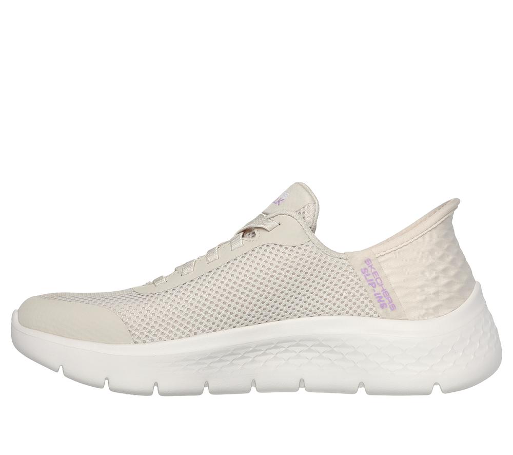Women Skechers Slip-ins: GO WALK Flex - Grand Entry Slip On Shoes Off White  USA |  8247-BPEJX