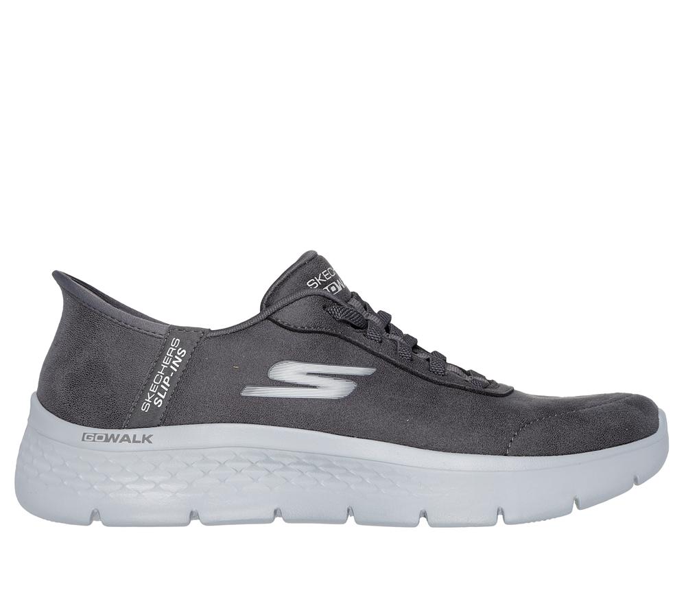 Women Skechers Slip-ins: GO WALK Flex - Mali Hands Free Slip Ins Charcoal  USA |  8921-IPLRV