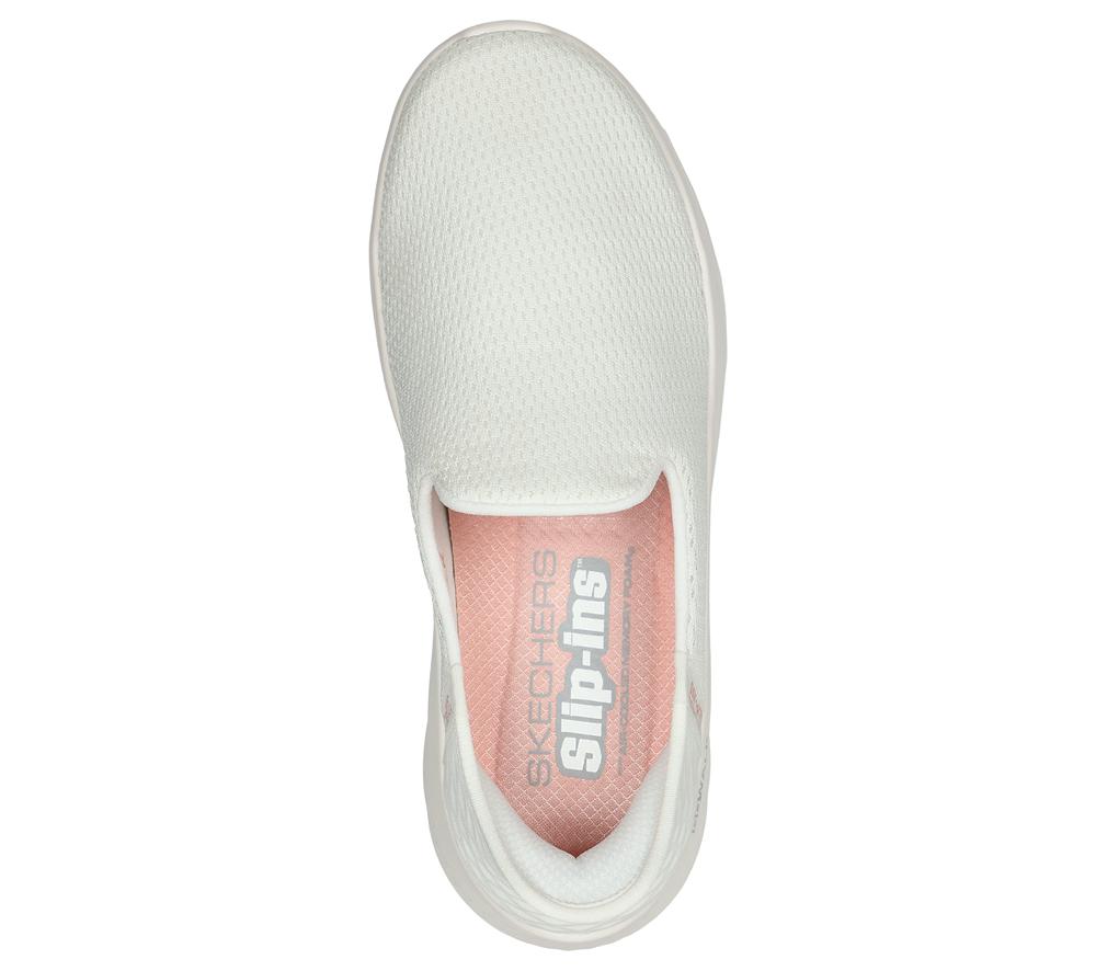 Women Skechers Slip-ins: GO WALK Flex - Relish Slip On Shoes Off White  USA |  8946-SPYQK
