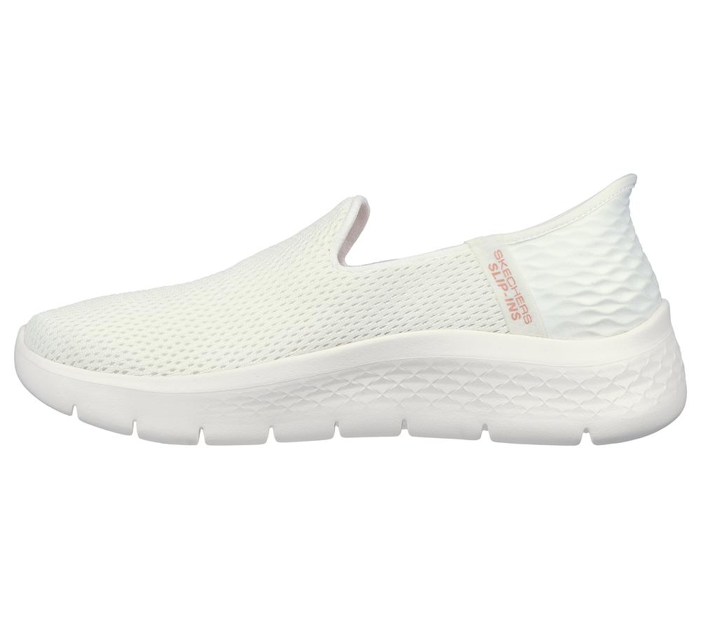 Women Skechers Slip-ins: GO WALK Flex - Relish Slip On Shoes Off White  USA |  8946-SPYQK