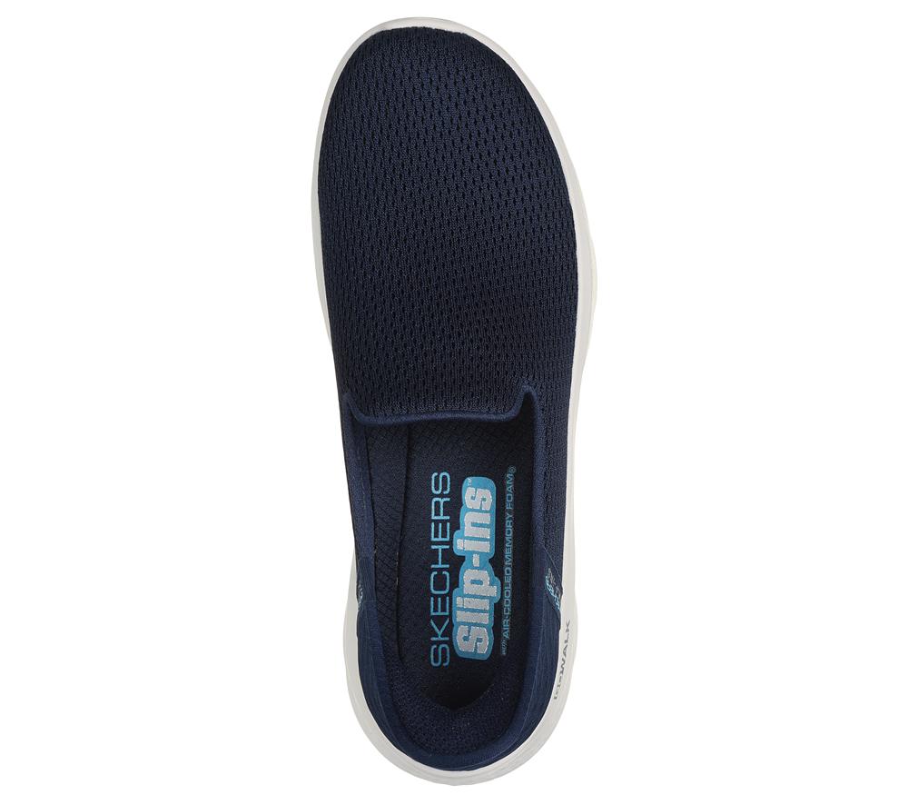 Women Skechers Slip-ins: GO WALK Flex - Relish Slip On Shoes Navy  USA |  6279-MSXRU