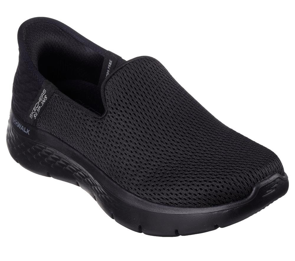 Women Skechers Slip-ins: GO WALK Flex - Relish Slip On Shoes Black  USA |  1097-XDAMB