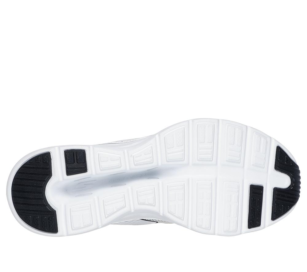 Women Skechers Slip-ins: GO WALK Glide-Step 2.0 Slip On Shoes White / Black  USA |  7802-JSBNK