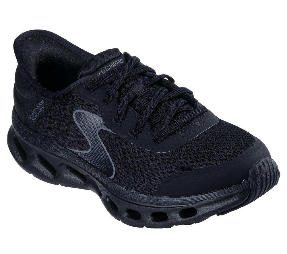 Women Skechers Slip-ins: GO WALK Glide-Step 2.0 Slip On Shoes Black  USA |  5196-NJCBE