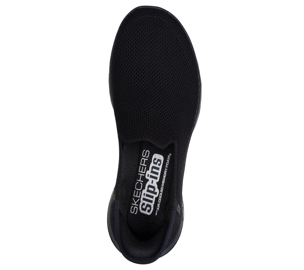 Women Skechers Slip-ins: GO WALK Joy - Vela Slip On Shoes Black  USA |  9507-TWIBY