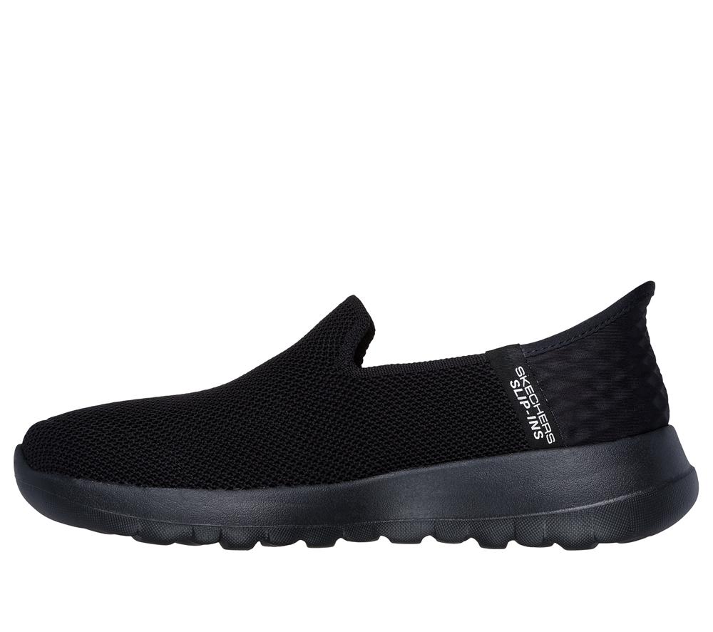 Women Skechers Slip-ins: GO WALK Joy - Vela Slip On Shoes Black  USA |  9507-TWIBY