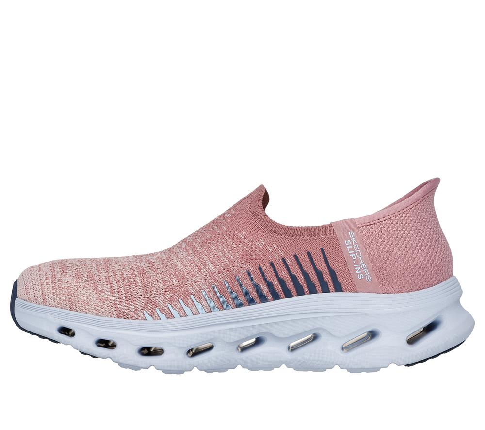 Women Skechers Slip-ins GO Walk Glide-Step 2.0 - Venus Hands Free Slip Ins Mauve / Blue  USA |  3476-YUSRI