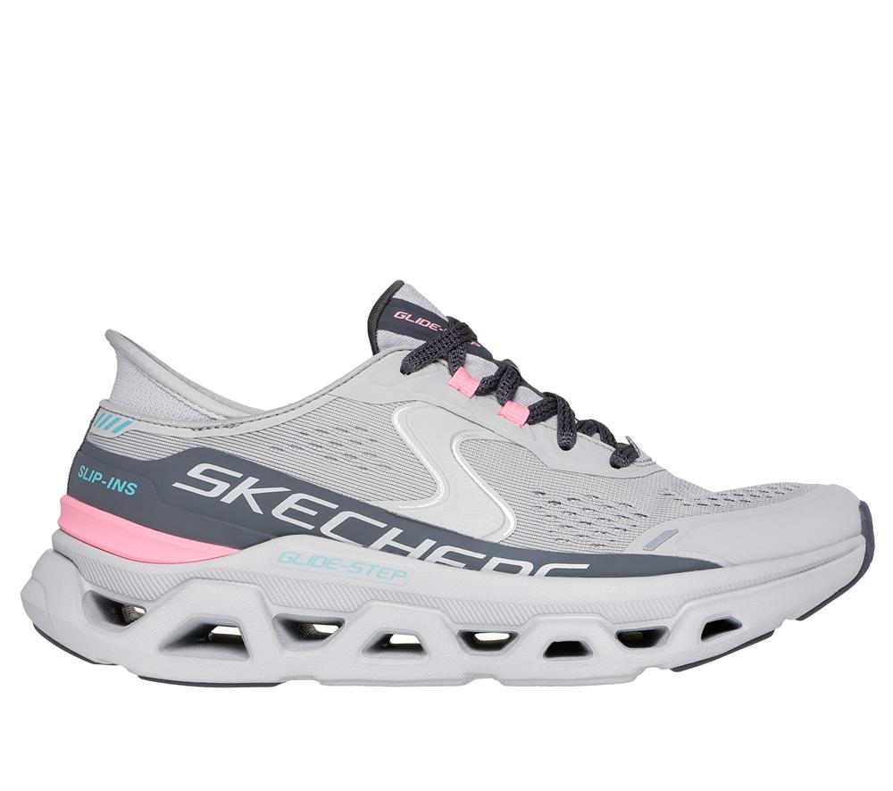 Women Skechers Slip-ins: Glide-Step Altus Slip On Shoes Grey / Pink  USA |  9014-GDEZO