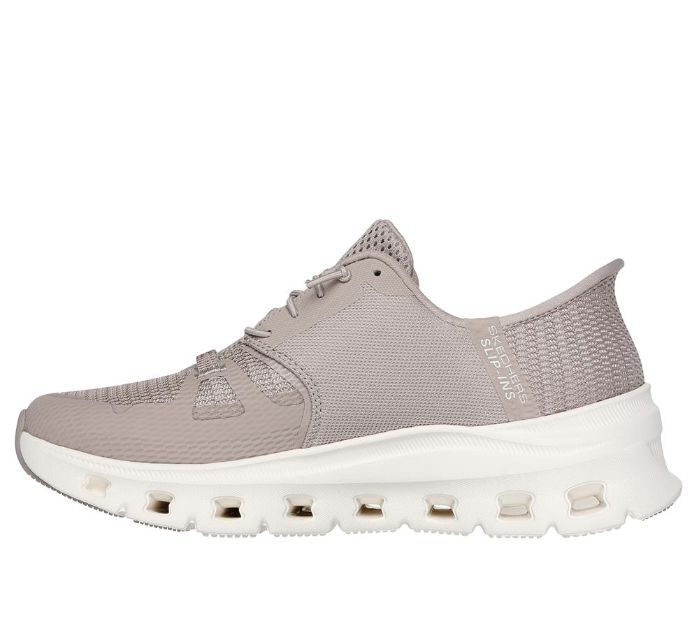 Women Skechers Slip-ins: Glide-Step Pro Hands Free Slip Ins Taupe Brown  USA |  7325-XQMBK