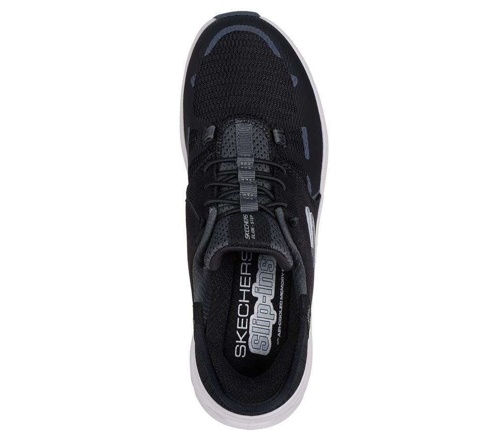 Women Skechers Slip-ins: Glide-Step Pro Hands Free Slip Ins Black / Charcoal  USA |  7549-FCMXK