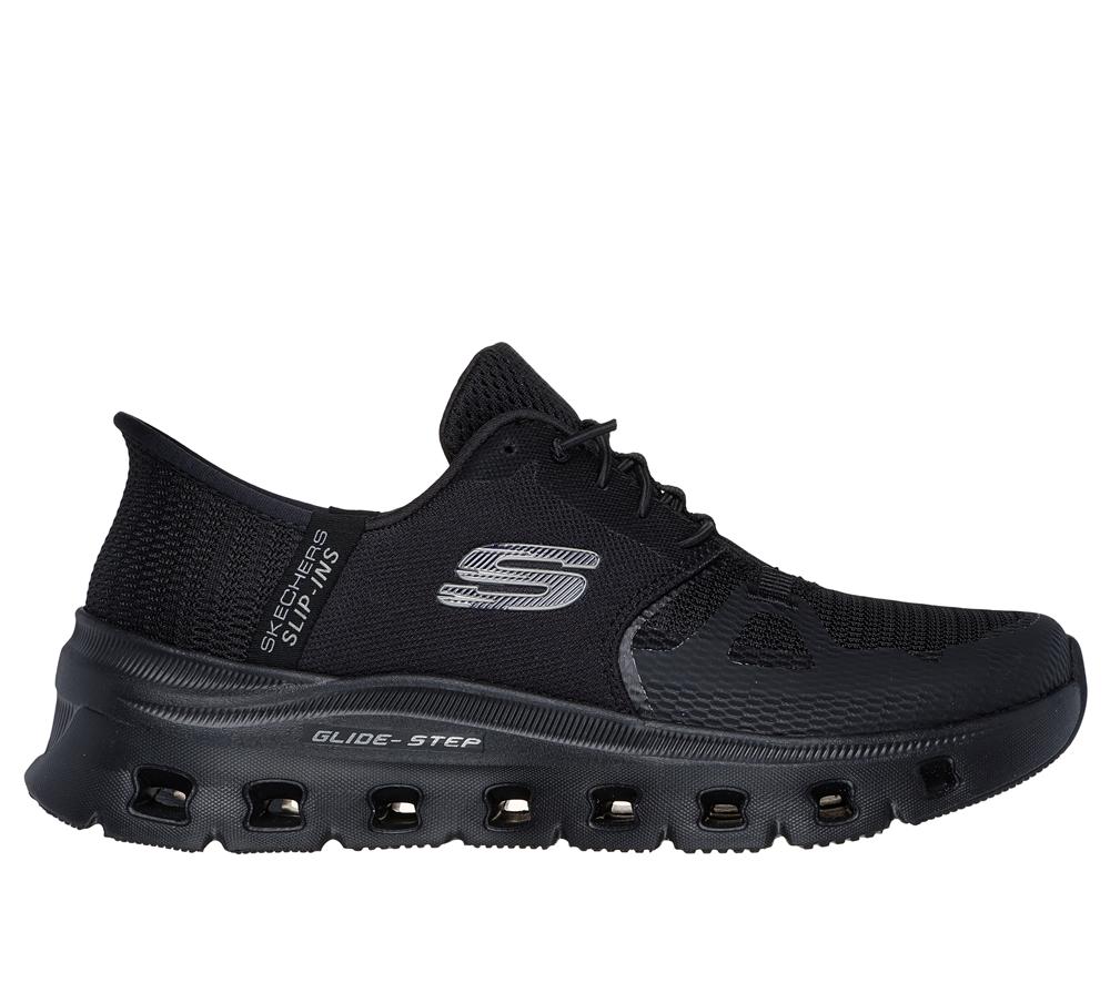 Women Skechers Slip-ins: Glide-Step Pro Hands Free Slip Ins Black  USA |  8617-NFTSD
