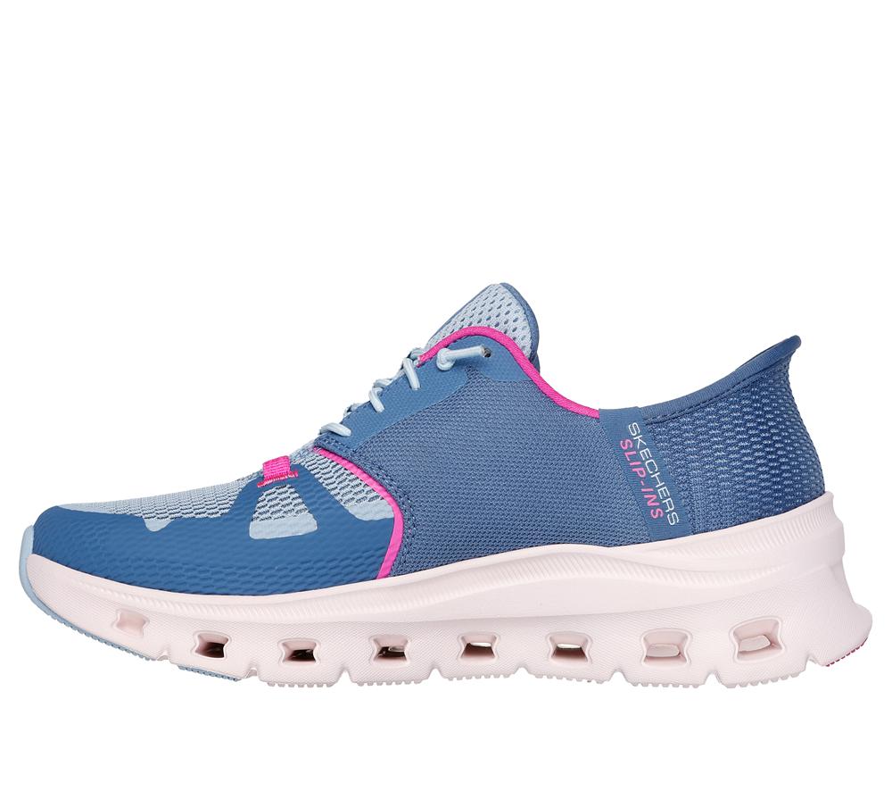 Women Skechers Slip-ins: Glide-Step Pro Slip On Shoes Slate / Pink  USA |  7403-OVWTB