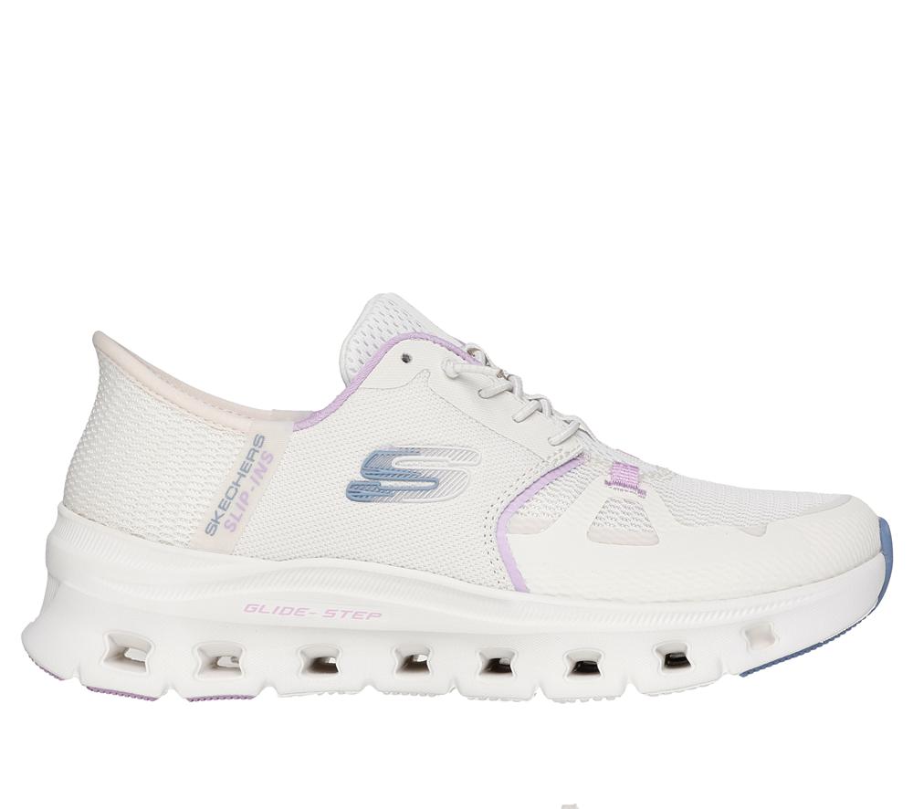 Women Skechers Slip-ins: Glide-Step Pro Slip On Shoes Natural / Multicolor  USA |  4670-IECDK