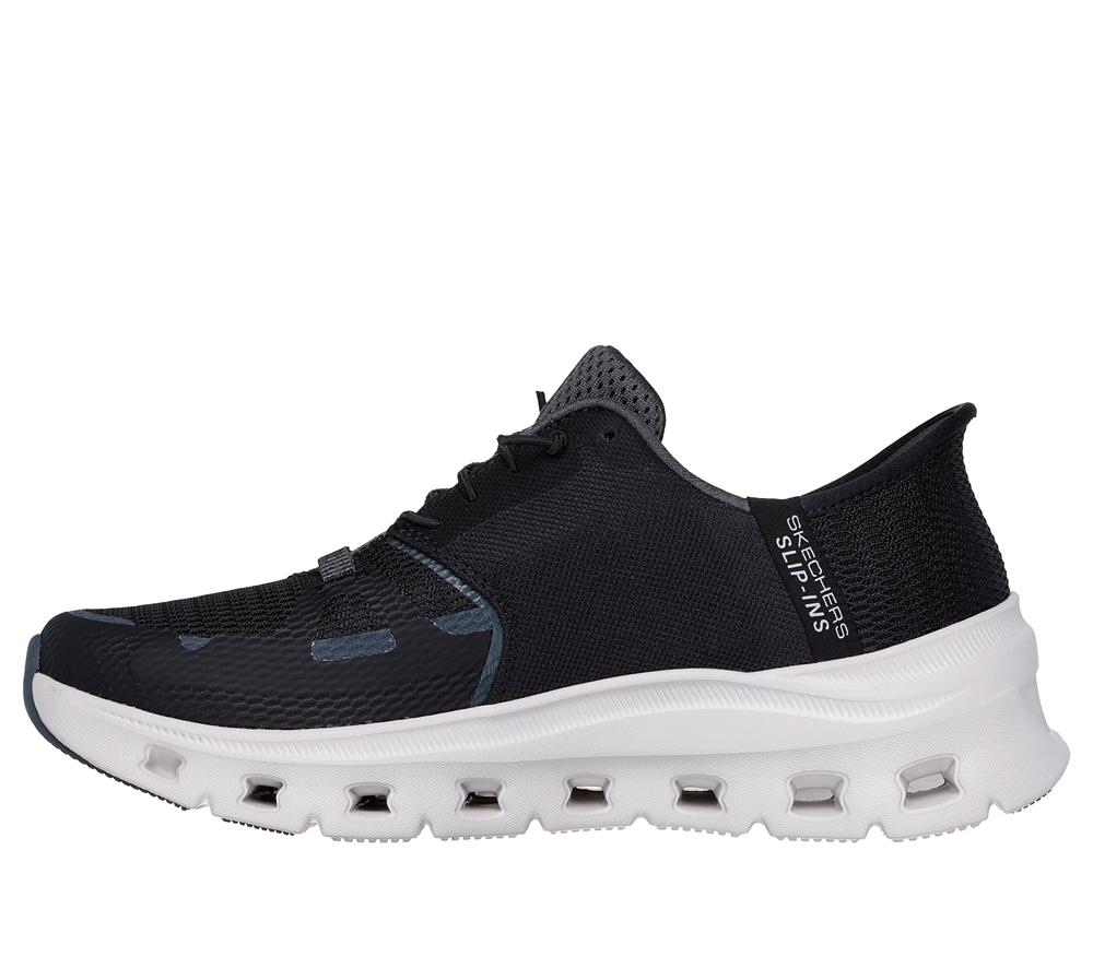 Women Skechers Slip-ins: Glide-Step Pro Slip On Shoes Black / Charcoal  USA |  0486-RSNYX