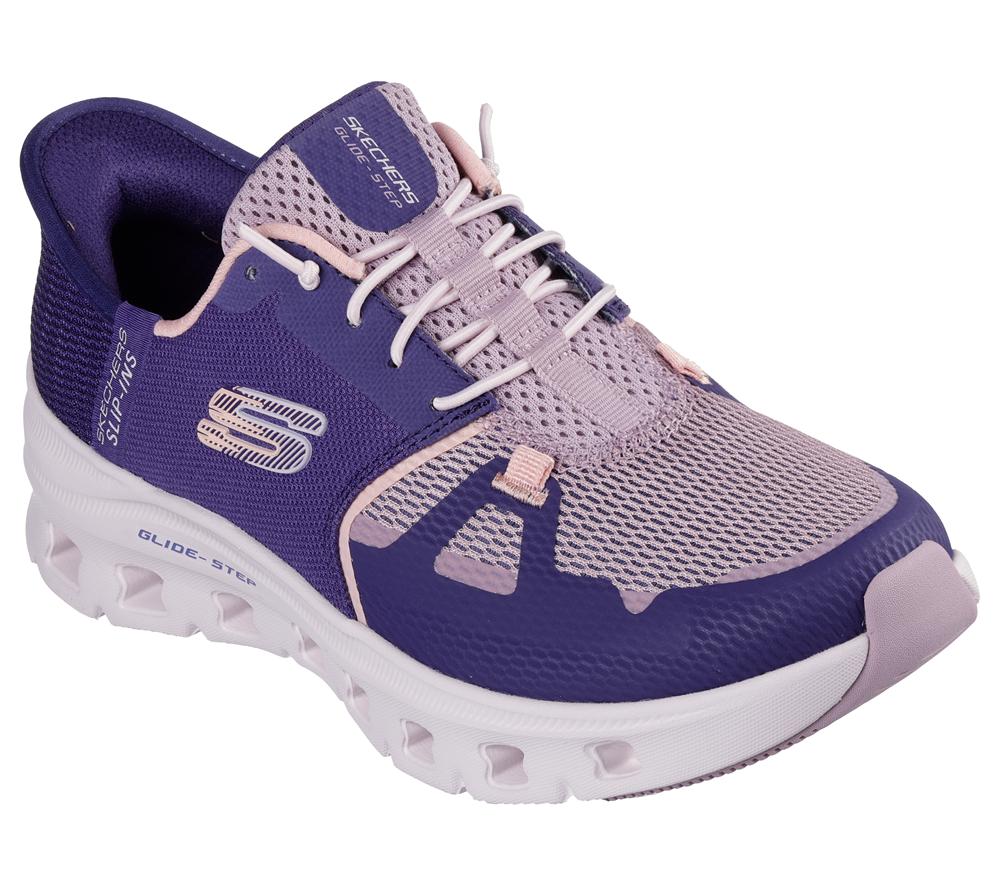 Women Skechers Slip-ins: Glide-Step Pro Sneakers Purple / Coral  USA |  2789-ENMHJ