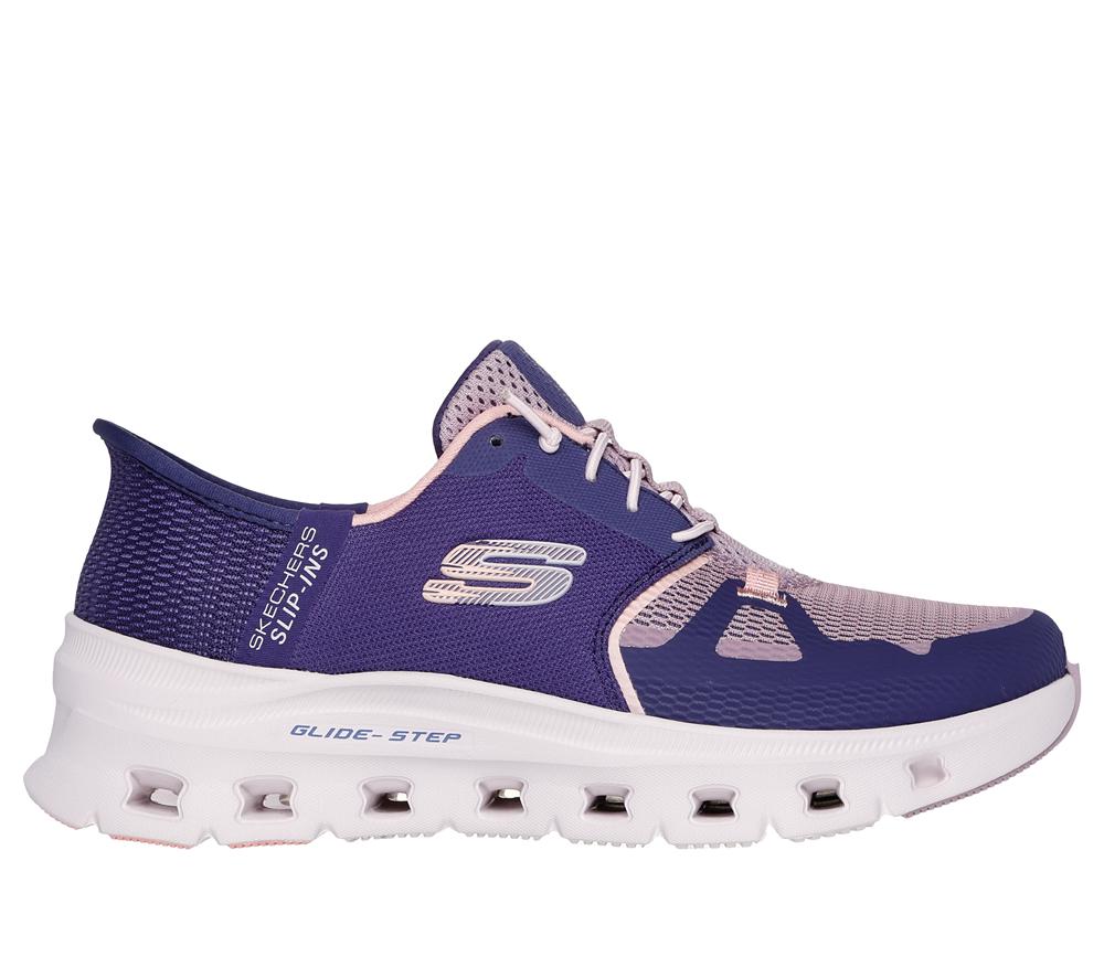 Women Skechers Slip-ins: Glide-Step Pro Sneakers Purple / Coral  USA |  2789-ENMHJ