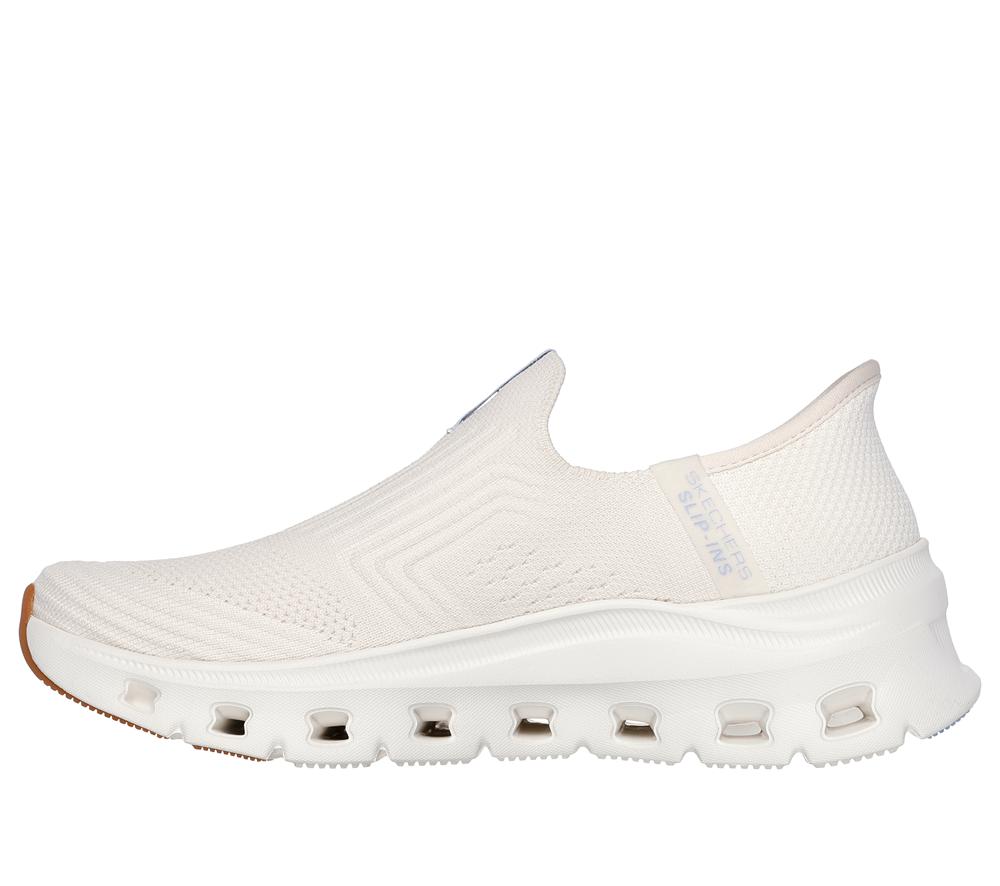 Women Skechers Slip-ins: Glide-Step Pro - Everyday Slip On Shoes Natural White  USA |  3857-FNQKG