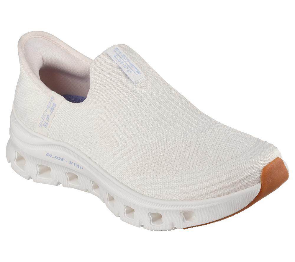 Women Skechers Slip-ins: Glide-Step Pro - Everyday Slip On Shoes Natural White  USA |  3857-FNQKG