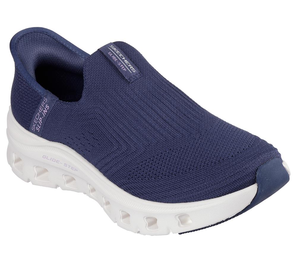 Women Skechers Slip-ins: Glide-Step Pro - Everyday Hands Free Slip Ins Navy  USA |  5730-IVTKZ