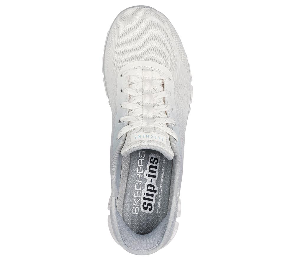 Women Skechers Slip-ins: Glide-Step - Excite Sneakers Grey  USA |  6901-TCNMR