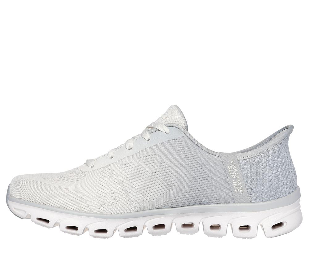 Women Skechers Slip-ins: Glide-Step - Excite Sneakers Grey  USA |  6901-TCNMR