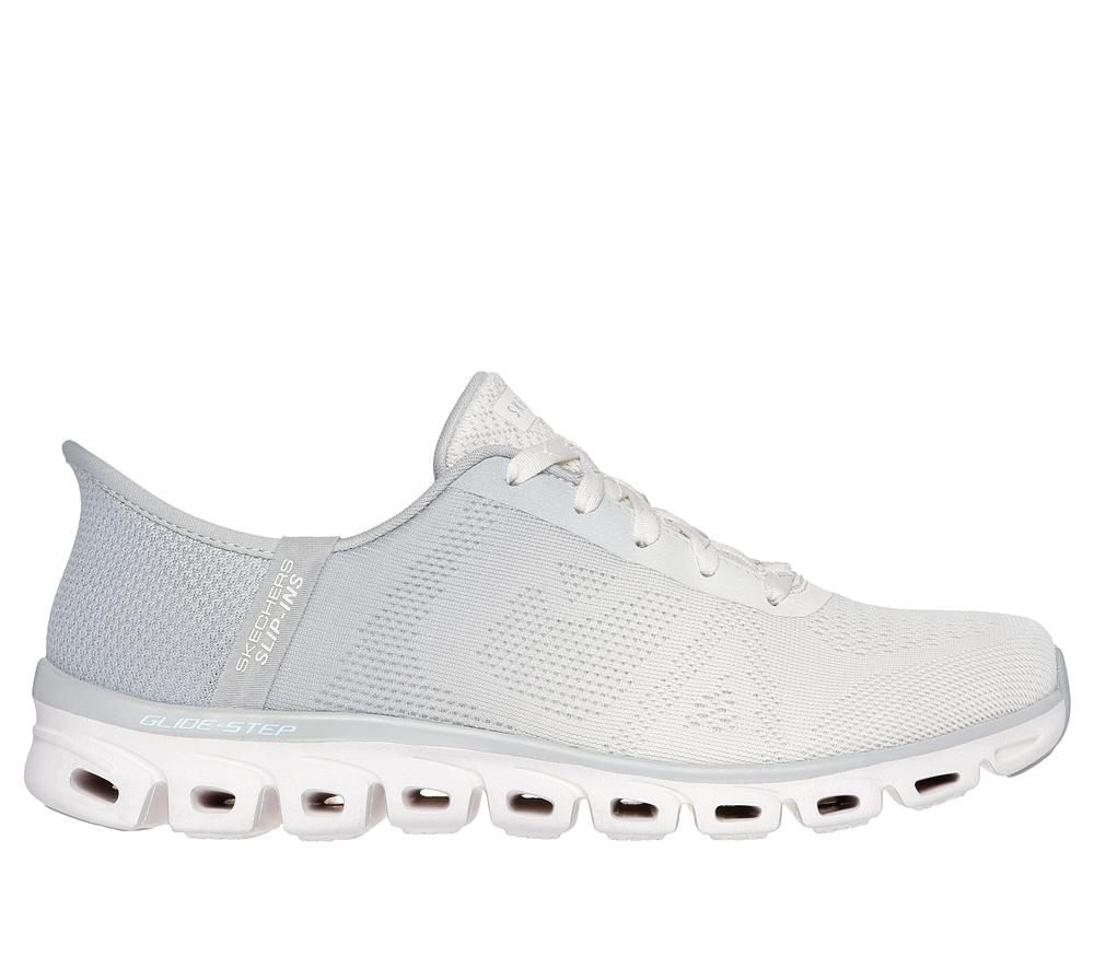 Women Skechers Slip-ins: Glide-Step - Excite Sneakers Grey  USA |  6901-TCNMR
