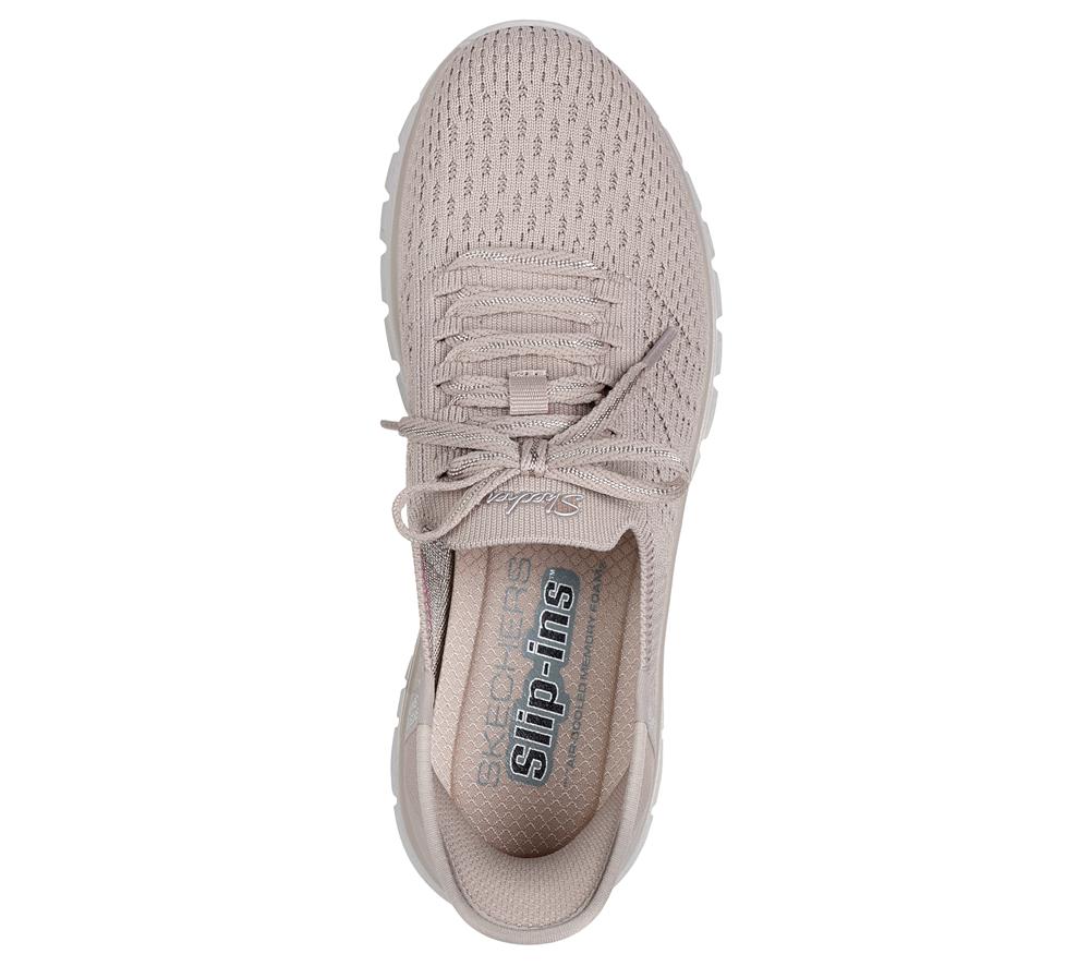 Women Skechers Slip-ins: Graceful - First Blush Slip On Shoes Taupe Brown  USA |  5216-VAYRK