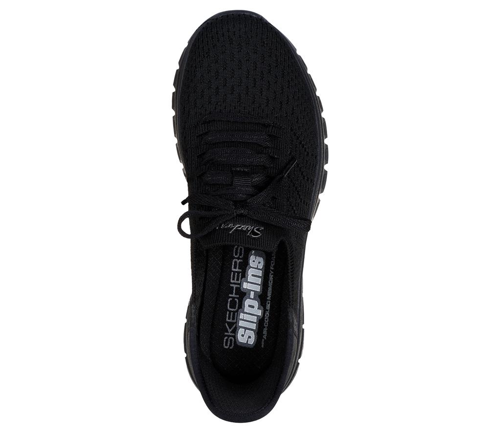 Women Skechers Slip-ins: Graceful - First Blush Hands Free Slip Ins Black  USA |  9087-TIHMK