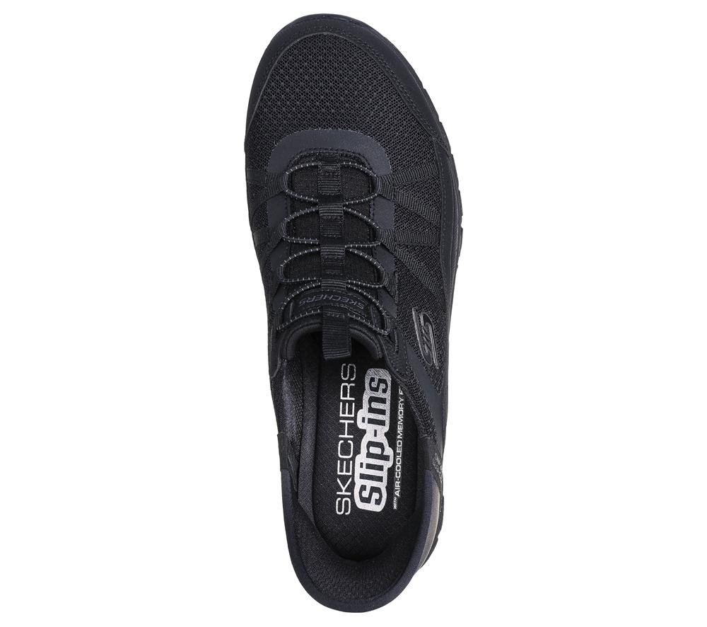 Women Skechers Slip-ins: Gratis Sport - Leisurely Slip On Shoes Black  USA |  5310-UHILY