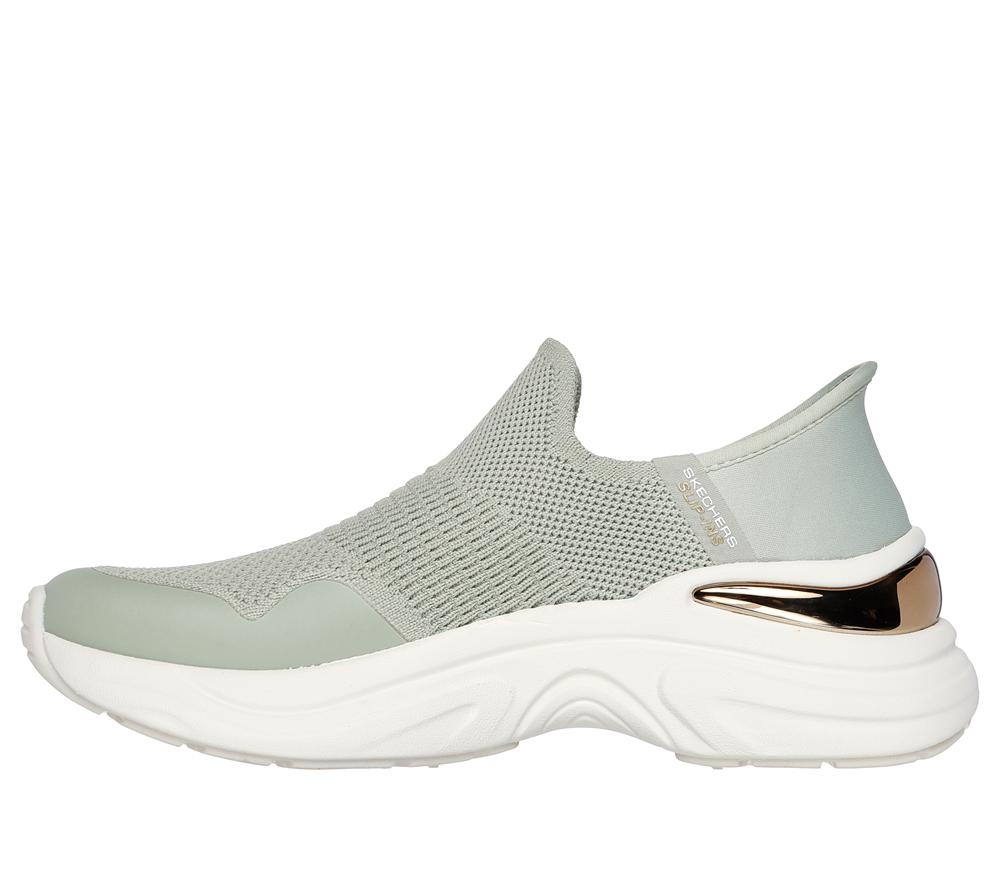 Women Skechers Slip-ins: Hazel - Rosalind Slip On Shoes Sage Turquoise  USA |  3504-TMNHD