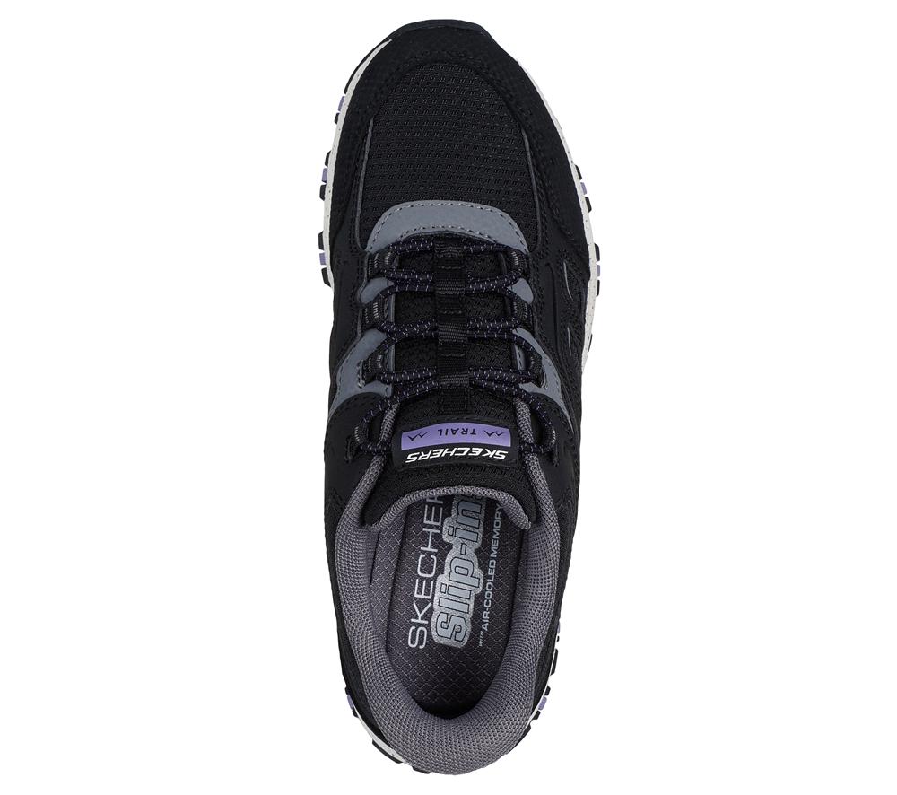 Women Skechers Slip-ins: Hillcrest - Kamalino Slip On Shoes Black / Purple  USA |  3175-BTINH