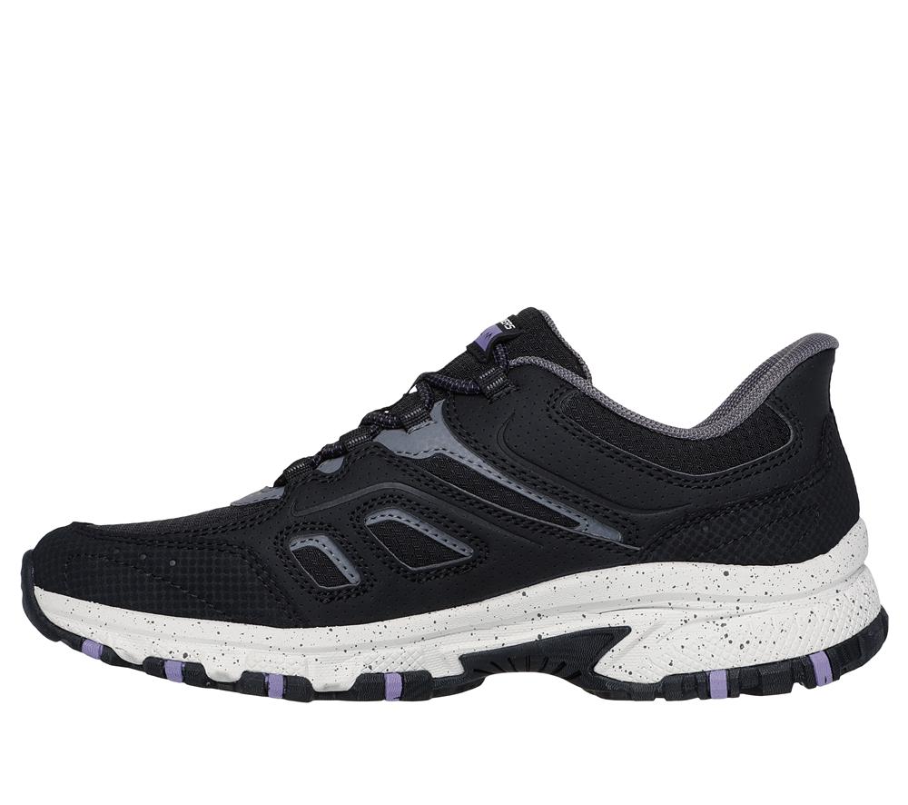 Women Skechers Slip-ins: Hillcrest - Kamalino Slip On Shoes Black / Purple  USA |  3175-BTINH