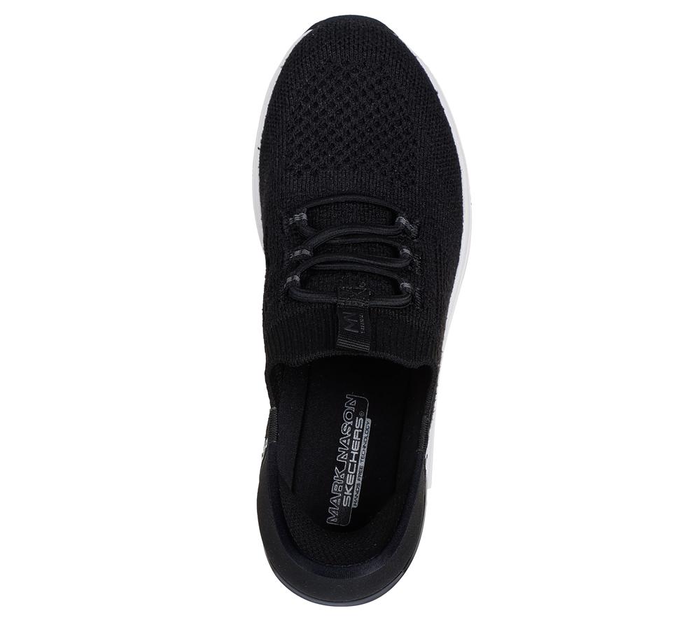 Women Skechers Slip-ins Mark Nason: The Triple Wedge - Dallis Hands Free Slip Ins Black  USA |  5394-RWAYT