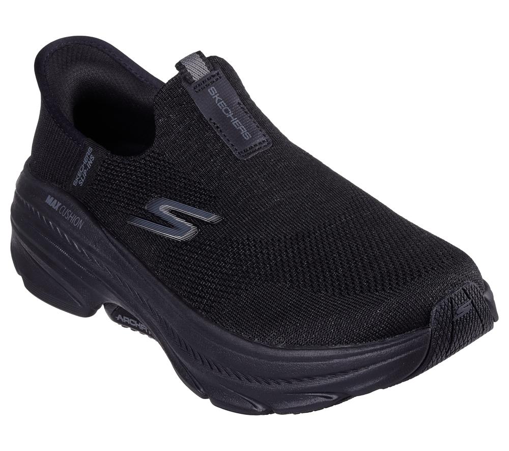 Women Skechers Slip-ins: Max Cushioning Arch Fit 2.0 - Cambridge Slip On Shoes Black  USA |  3459-WVUMK