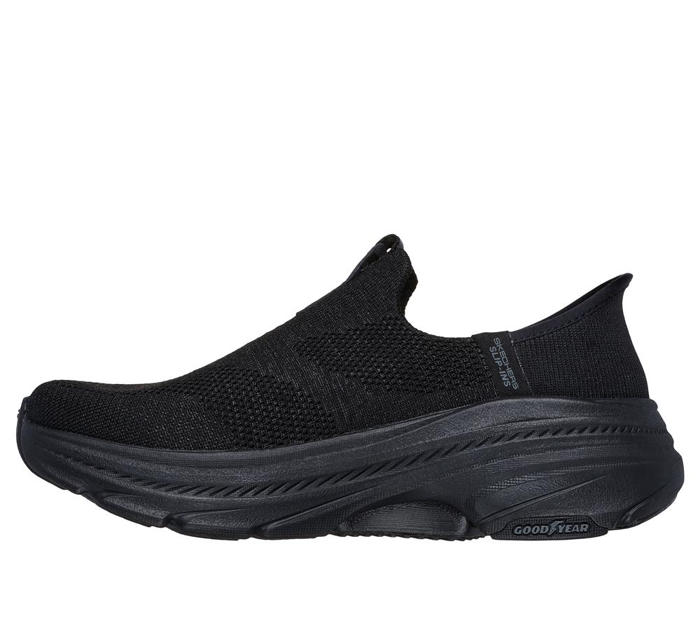 Women Skechers Slip-ins: Max Cushioning Arch Fit 2.0 - Cambridge Hands Free Slip Ins Black  USA |  3174-FKCVH